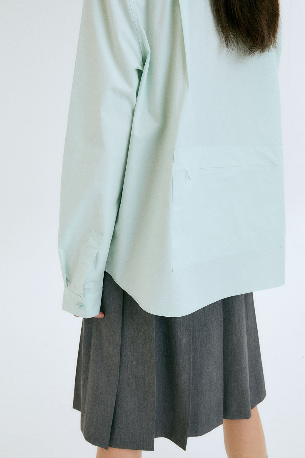 OVERSIZED POCKETS SHIRTS / ICE MINT