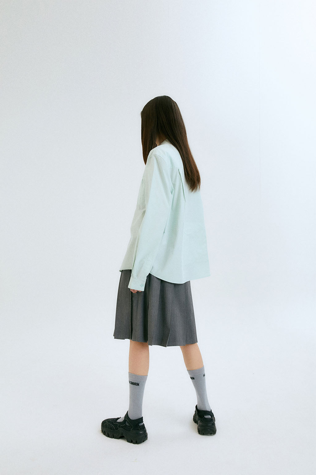 OVERSIZED POCKETS SHIRTS / ICE MINT