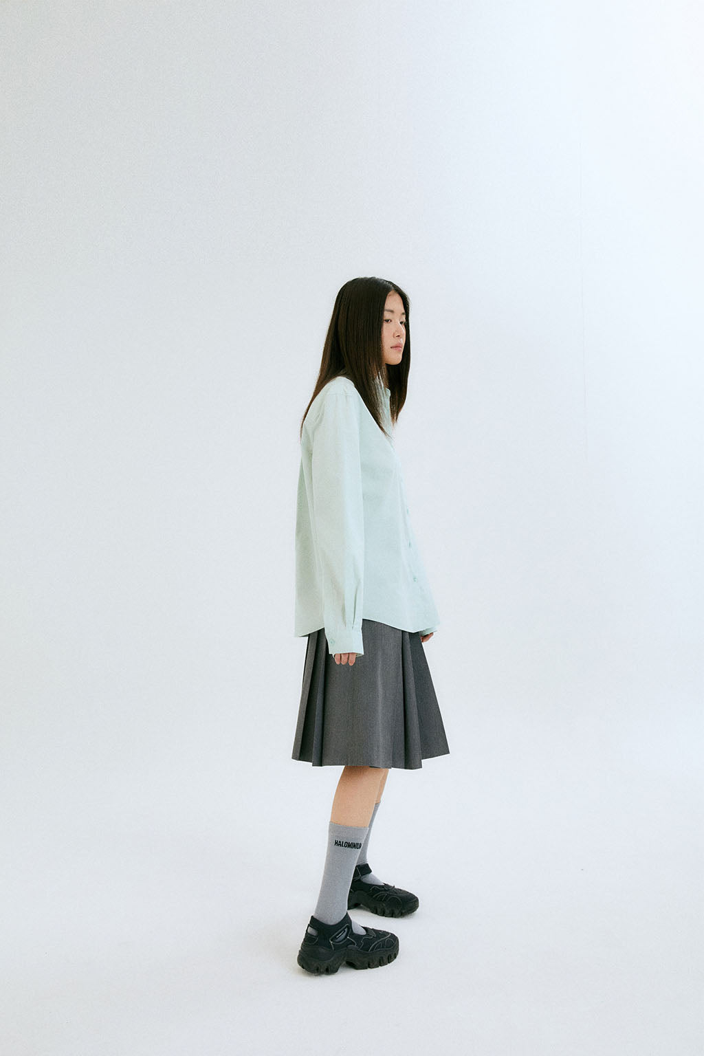 OVERSIZED POCKETS SHIRTS / ICE MINT