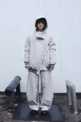 HOODED PUFFER JACKET / LIGHT KHAKI