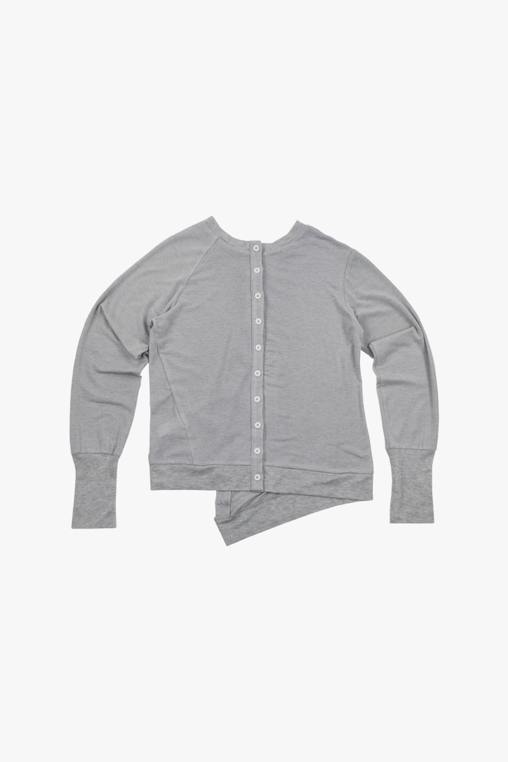 MODULAR RUFFLE CARDIGAN / GRAY