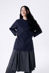 BACK RIBBON SMOCK 2 / NAVY