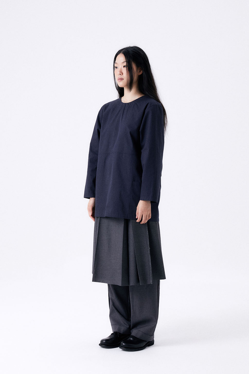 BACK RIBBON SMOCK 2 / NAVY