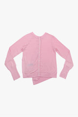 MODULAR RUFFLE CARDIGAN / PINK