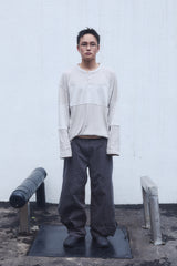 OVERSIZED HENLEY TEE / BEIGE