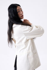 BACK RIBBON SMOCK 2 / ECRU