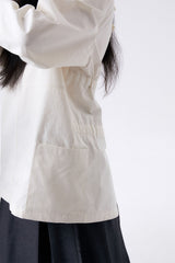 BACK RIBBON SMOCK 2 / ECRU