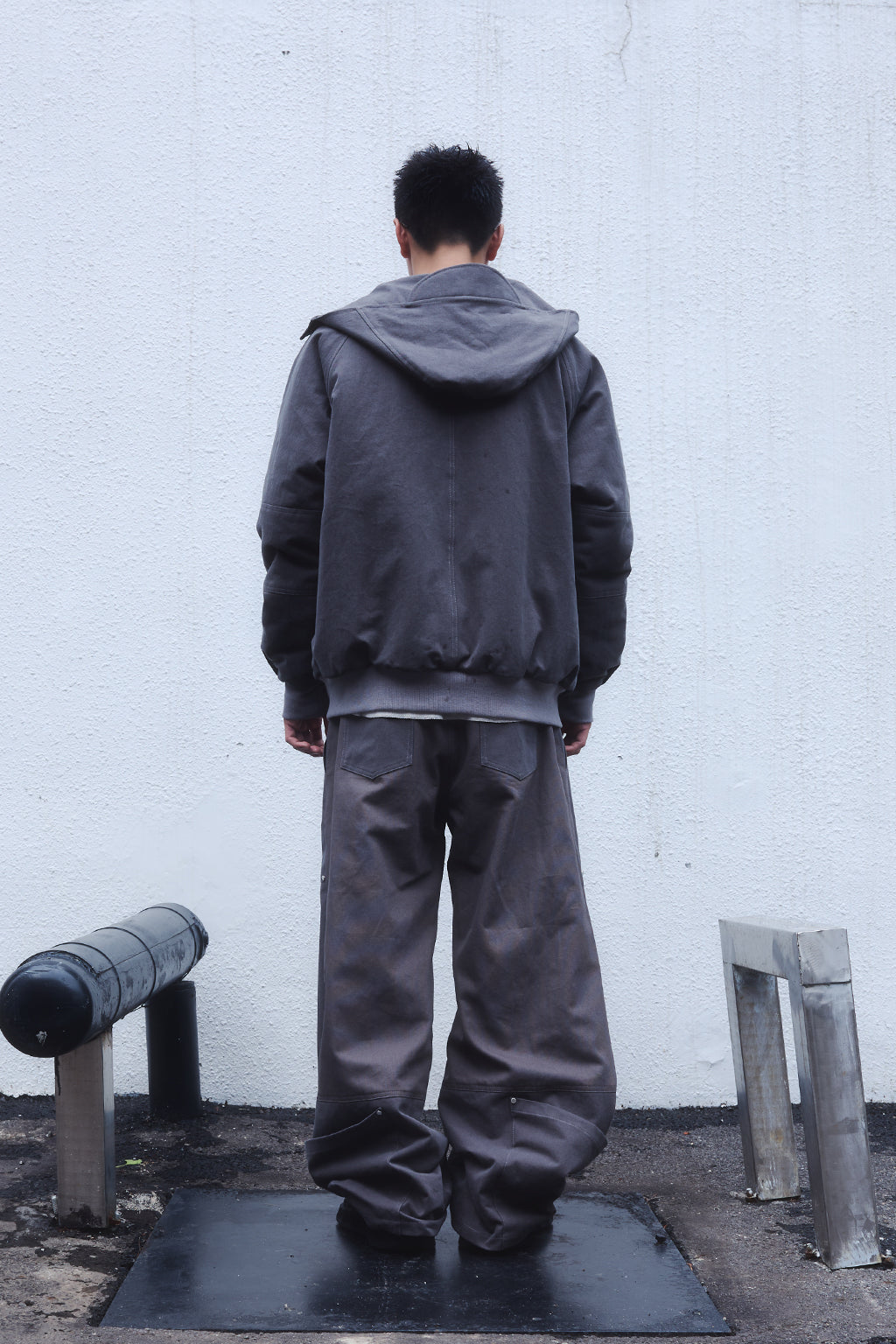 OVERSIZED HENLEY TEE / BEIGE