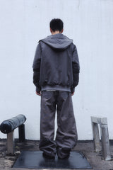 OVERSIZED HENLEY TEE / BEIGE