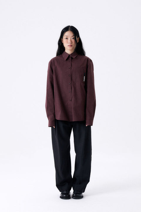 OVERSIZED POCKETS SHIRT 2 / BURGUNDY