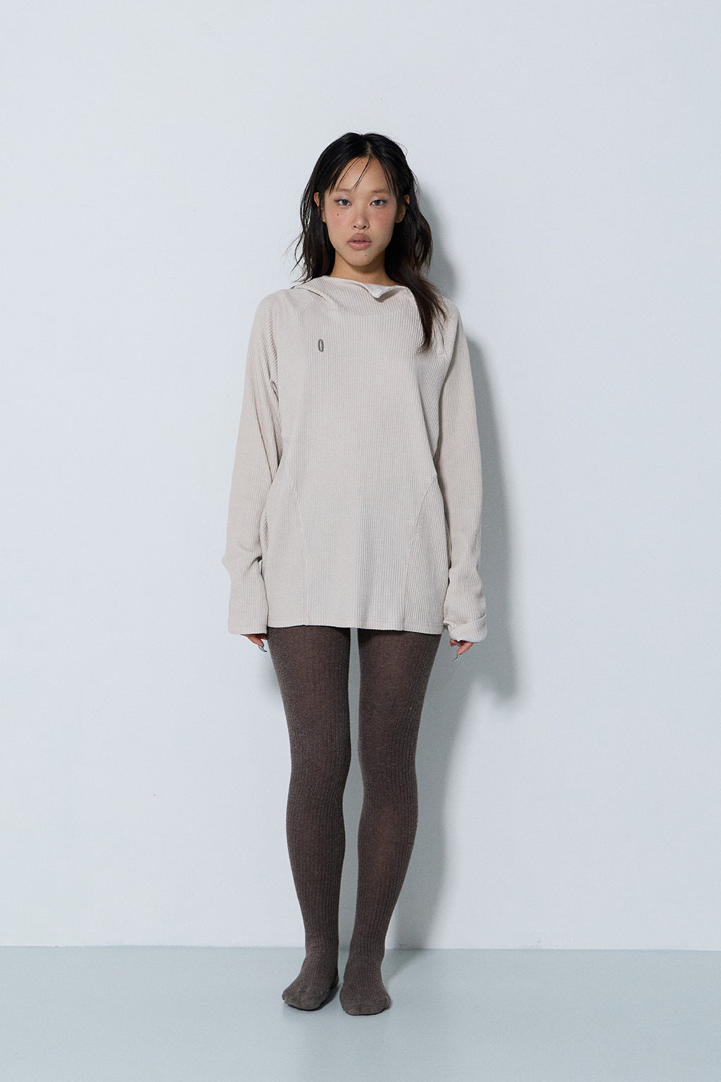 PIGMENT OVERSIZED WAFFLE HOODIE / SHELL