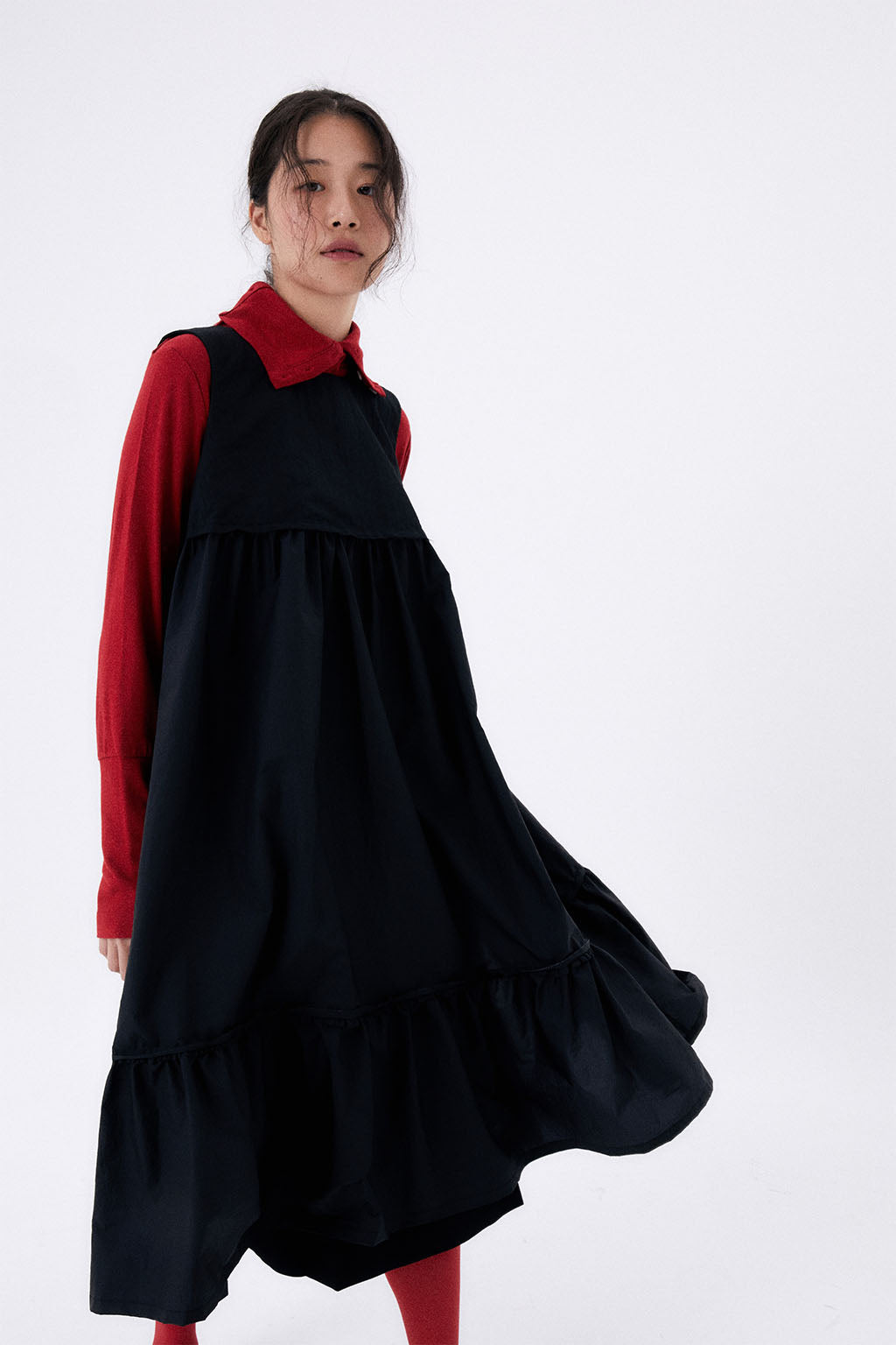 PARACHUTE DRESS / BLACK