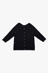 MODULAR SNAP HOODIE / BLACK