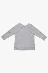 MODULAR SNAP HOODIE / GRAY
