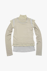 3 IN 1 LAYERED TOP / BEIGE