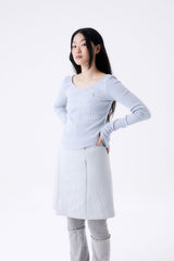 PADDING SKIRT / COOL GRAY