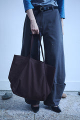 TWILL TOTE BAG / BROWN