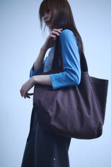 TWILL TOTE BAG / BROWN