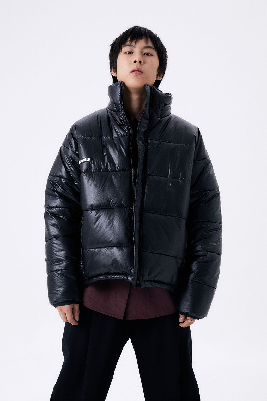 FOIL REVERSIBLE PADDING JACKET / BLACK