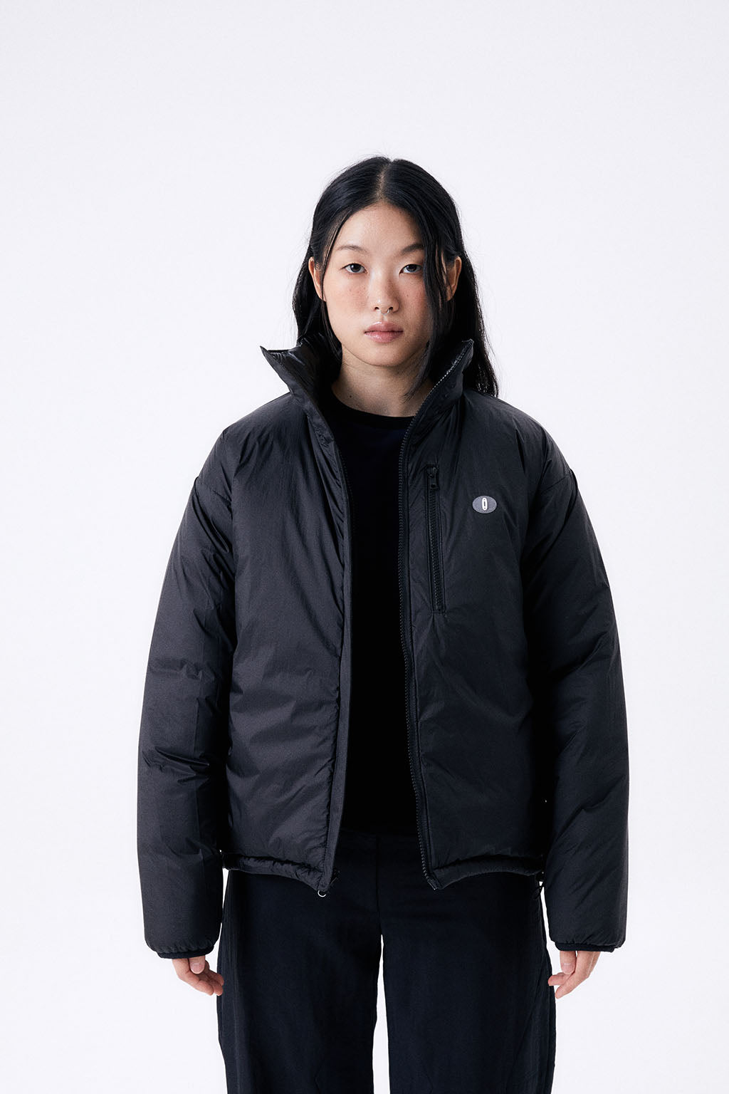 FOIL REVERSIBLE PADDING JACKET / BLACK