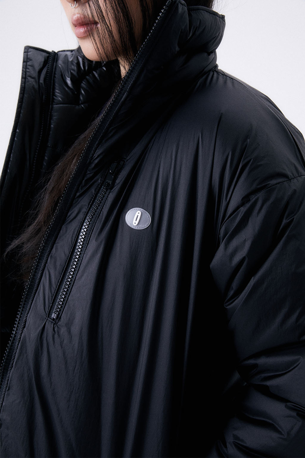 FOIL REVERSIBLE PADDING JACKET / BLACK