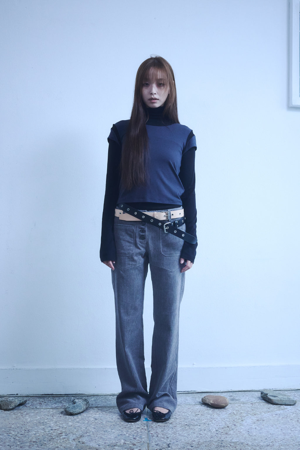 CORDUROY BOOTCUT / BROWN GRAY