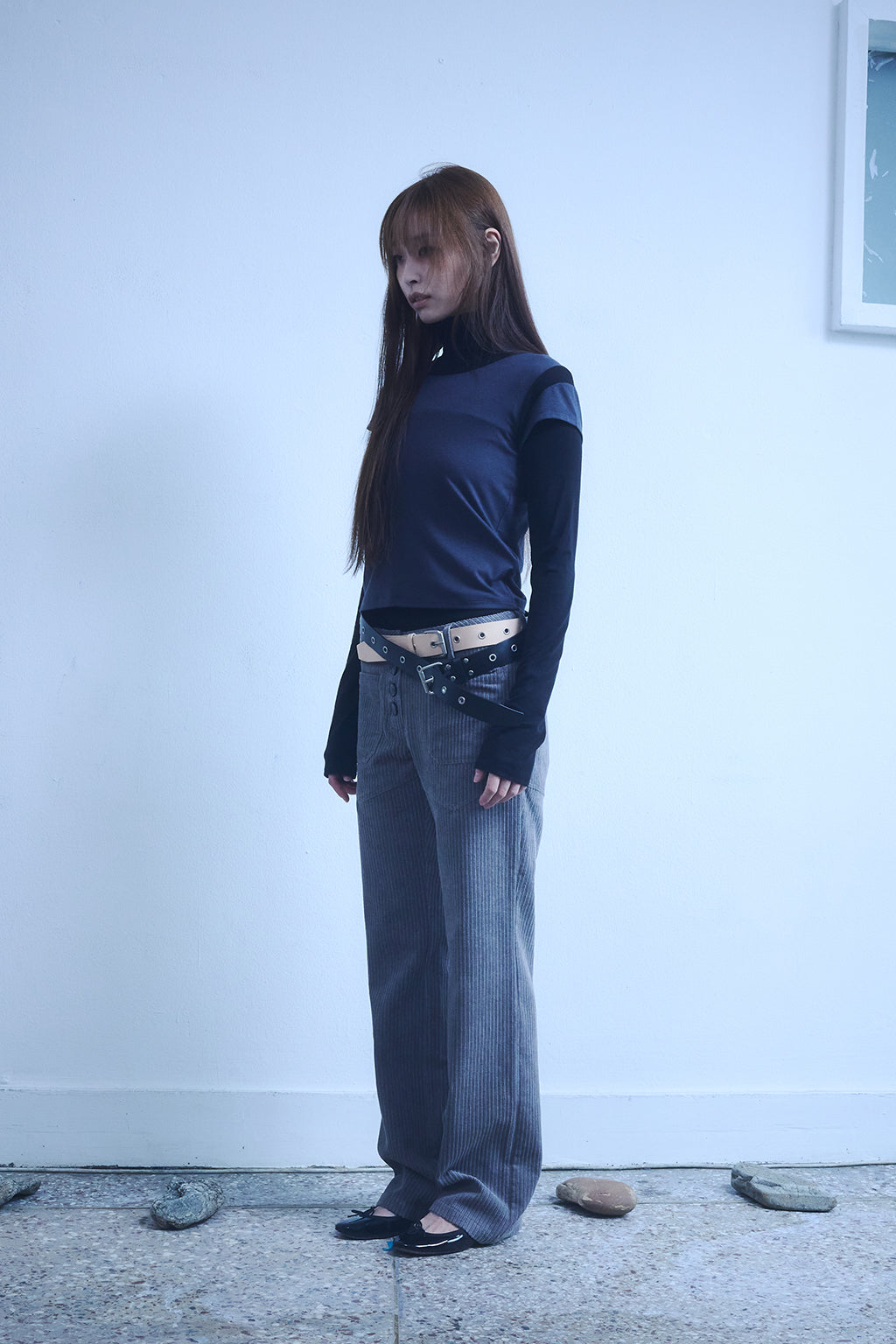 CORDUROY BOOTCUT / BROWN GRAY