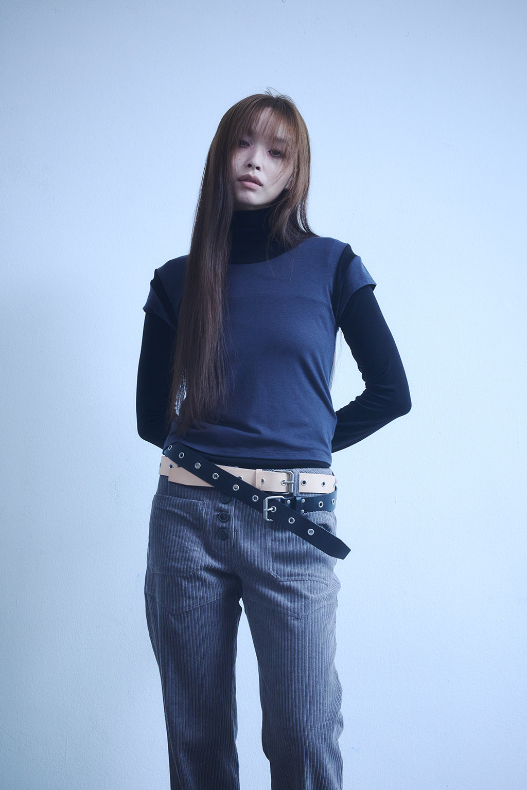 CORDUROY BOOTCUT / BROWN GRAY