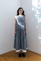 MULTIWAY CHECK DRESS / BLUE
