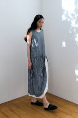 MULTIWAY CHECK DRESS / BLUE