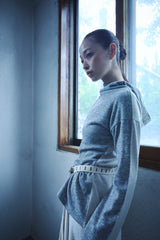 SIDE SLIT HOODIE / GRAY
