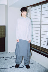 CHECK HOODED SHIRT / ECRU