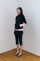 MODULAR SNAP HOODIE / BLACK