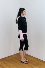 MODULAR SNAP HOODIE / BLACK