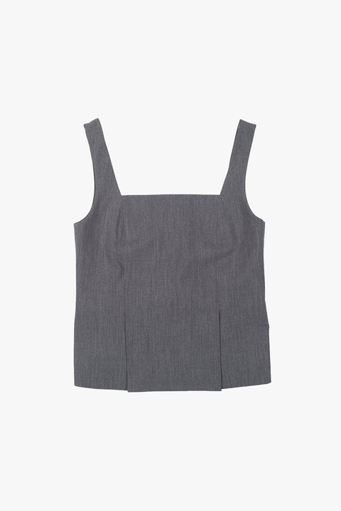 BACK STRAPS TOP / GRAY