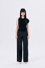COWL SLEEVELESS 2 / BLACK