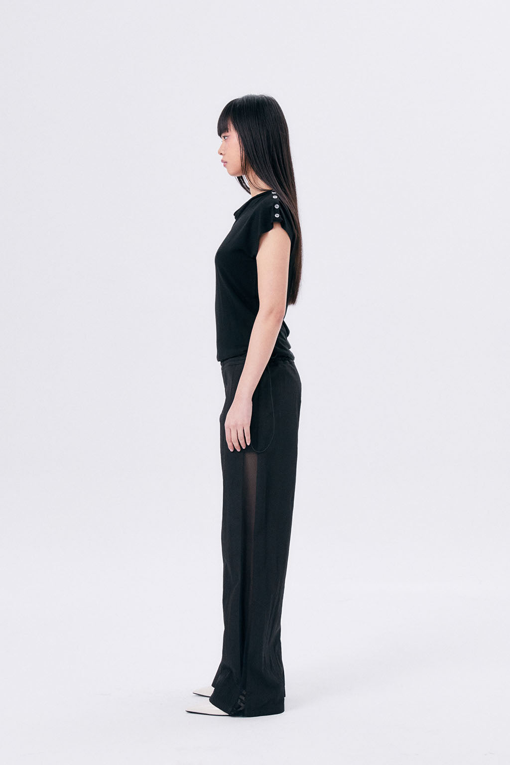 COWL SLEEVELESS 2 / BLACK