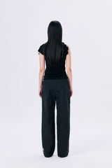 COWL SLEEVELESS 2 / BLACK