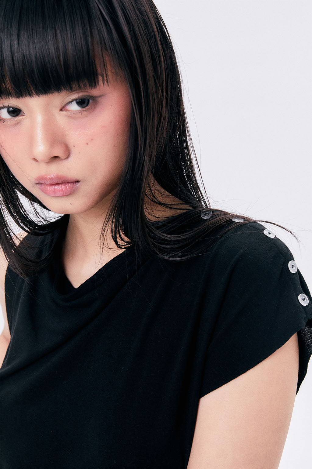 COWL SLEEVELESS 2 / BLACK