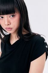 COWL SLEEVELESS 2 / BLACK