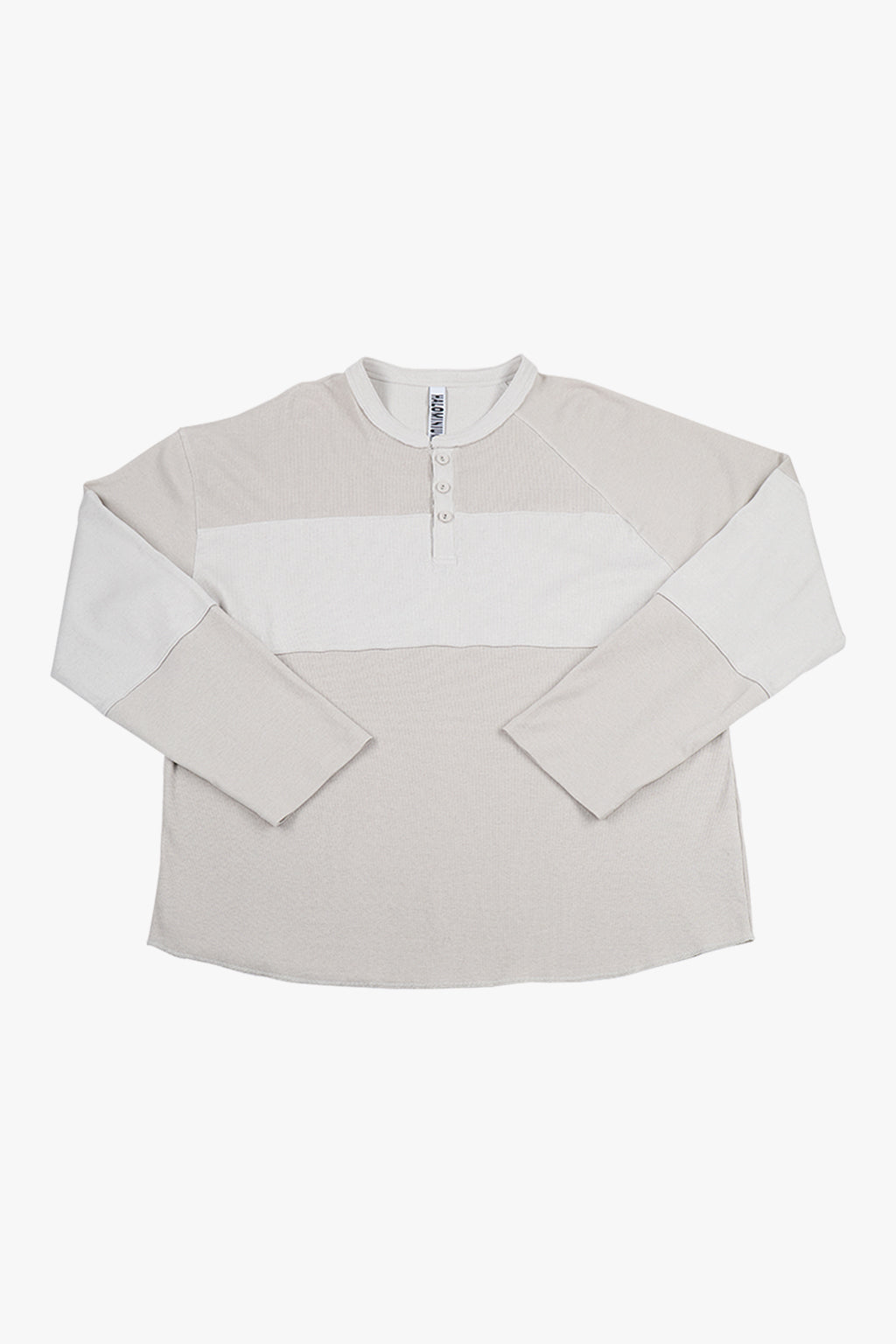 OVERSIZED HENLEY TEE / BEIGE