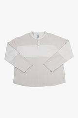 OVERSIZED HENLEY TEE / BEIGE