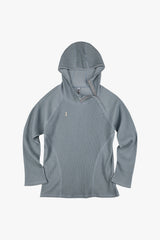 PIGMENT OVERSIZED WAFFLE HOODIE / BLUE