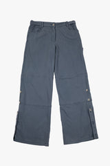PIGMENT ROLL-UP PANTS / ASH BLUE