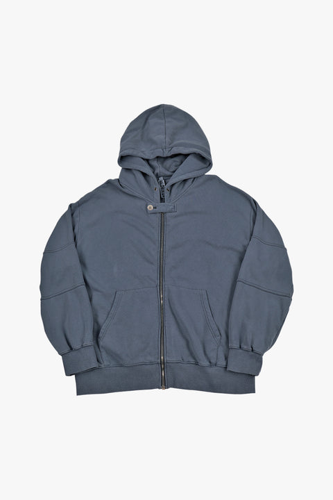[Shipping September 15-21] PIGMENT ZIP HOODIE / ASH BLUE