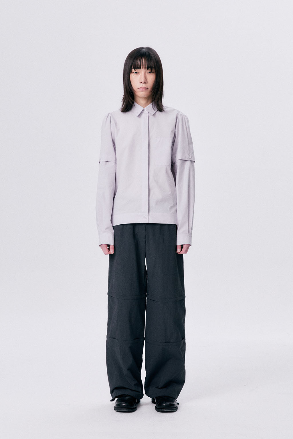 REFLECTED 3 PARTS PANTS / DARK GRAY