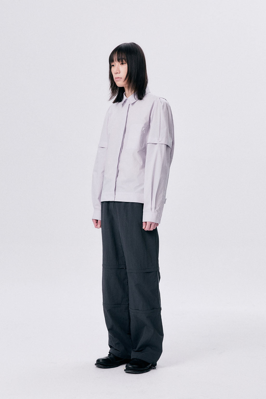 REFLECTED 3 PARTS PANTS / DARK GRAY