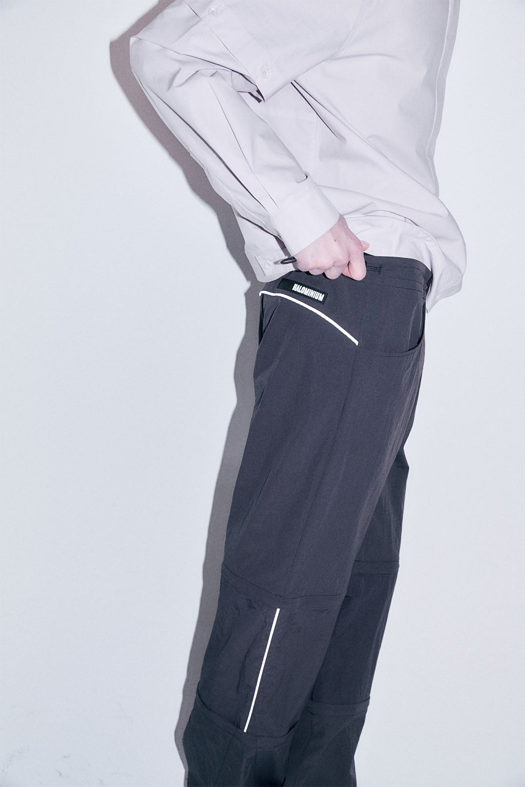 REFLECTED 3 PARTS PANTS / DARK GRAY