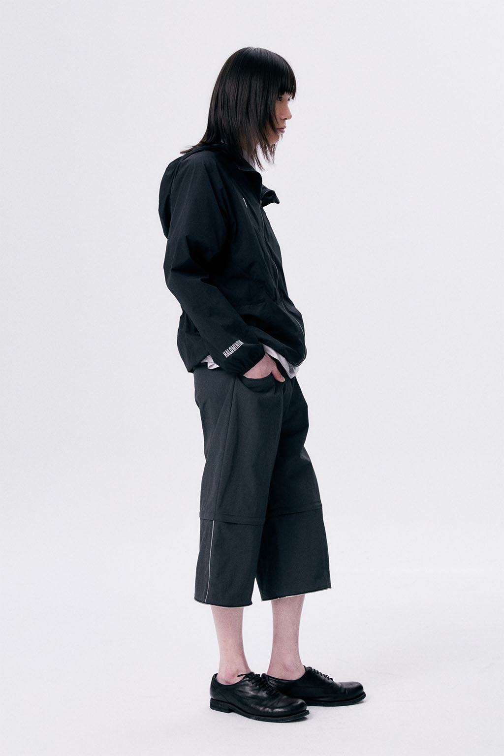 REFLECTED 3 PARTS PANTS / DARK GRAY