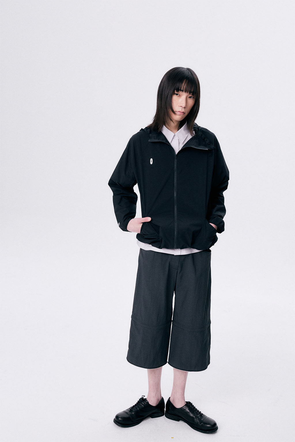 REFLECTED 3 PARTS PANTS / DARK GRAY